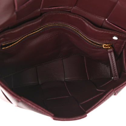 Bottega Veneta Grained Calfskin Maxi Intrecciato Cassette Crossbody Bag Bordeaux 5 of 10