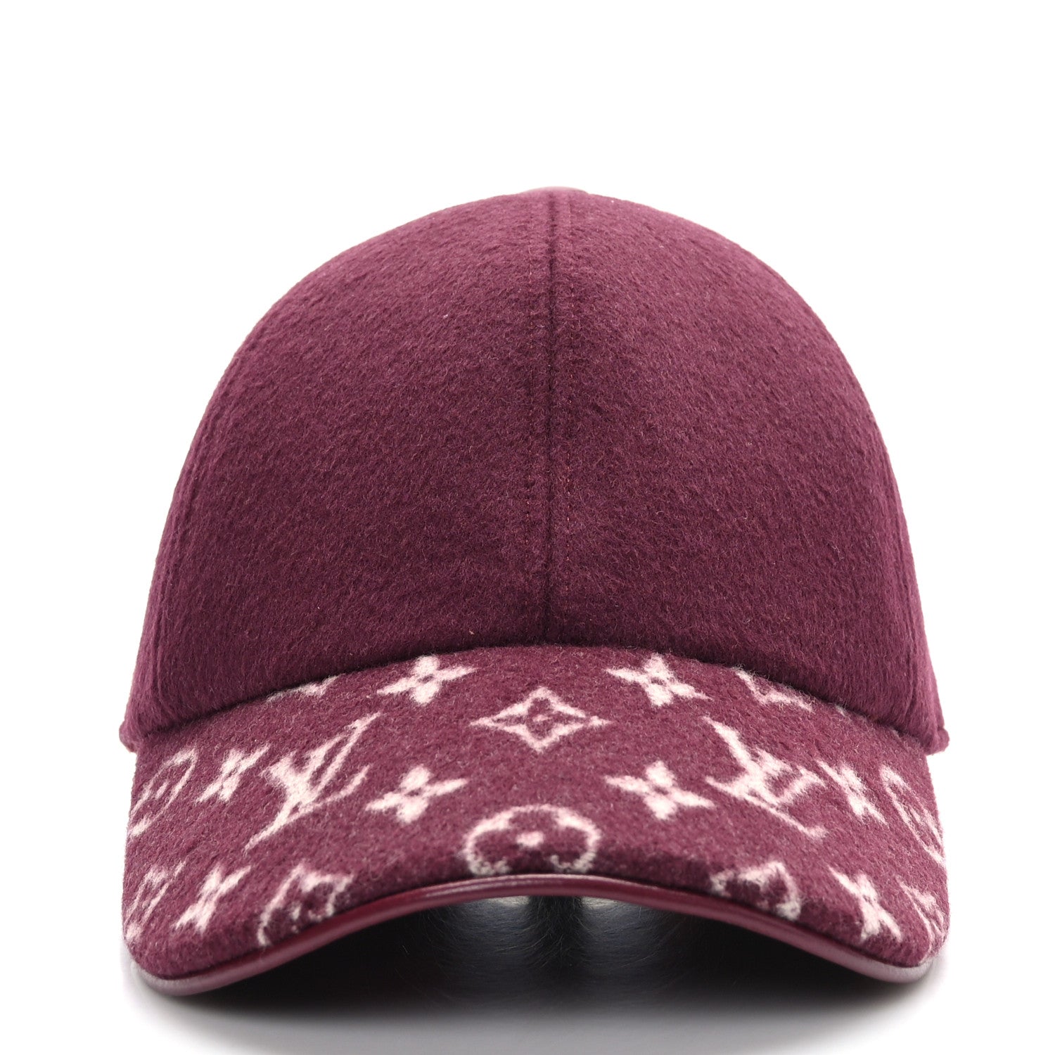 Louis Vuitton Wool Silk Monogram Endless Cap M Bordeaux 2 of 7