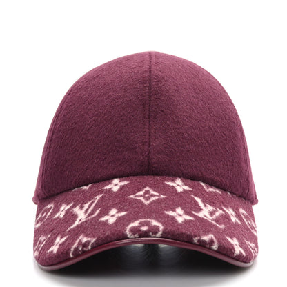 Louis Vuitton Wool Silk Monogram Endless Cap M Bordeaux 2 of 7