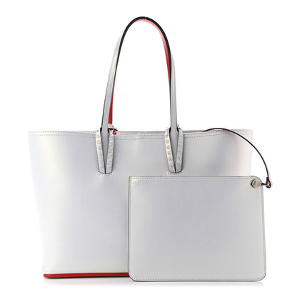 Christian Louboutin Calfskin Spikes Small East West Cabata Tote Snow 1 of 10