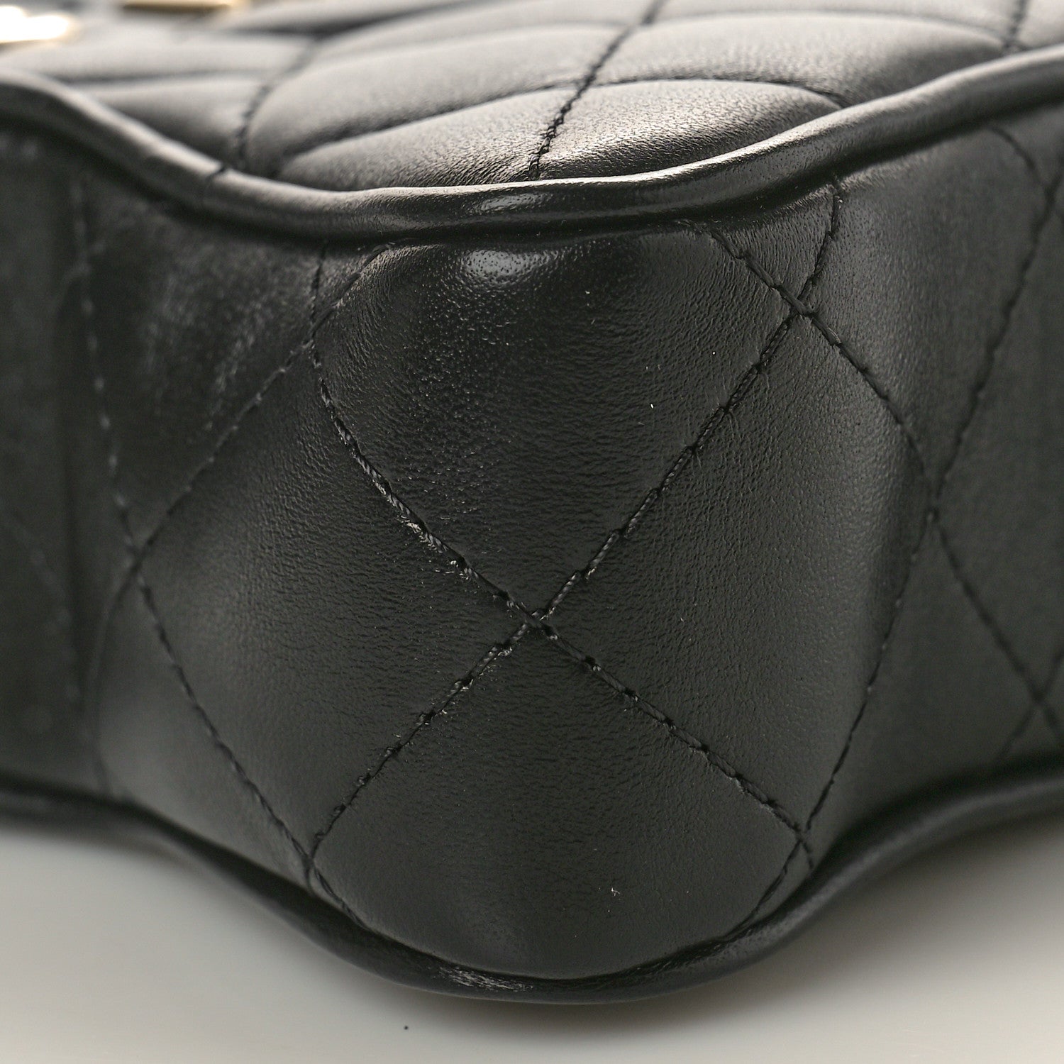 Chanel Lambskin Quilted Walk of Fame Star Bag Black 9 of 11