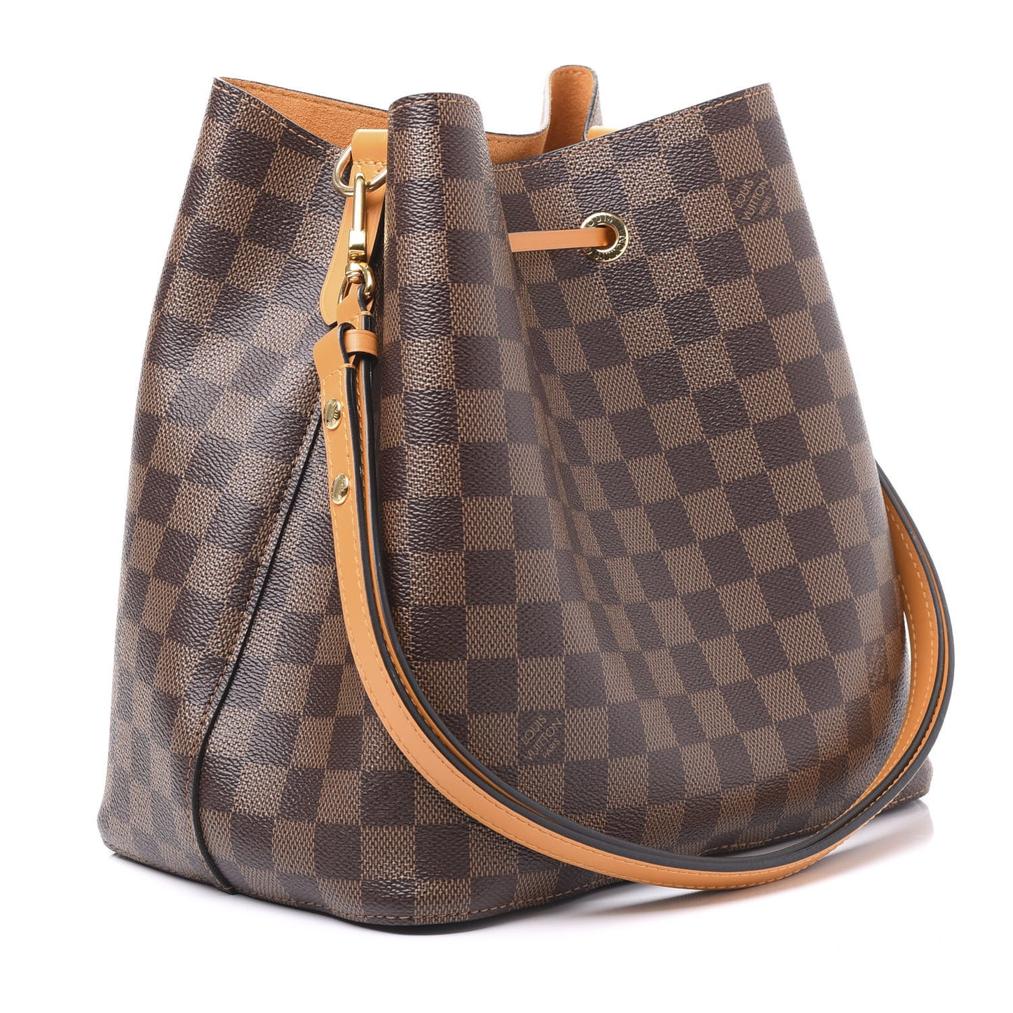 Damier Ebene Neonoe MM Safran