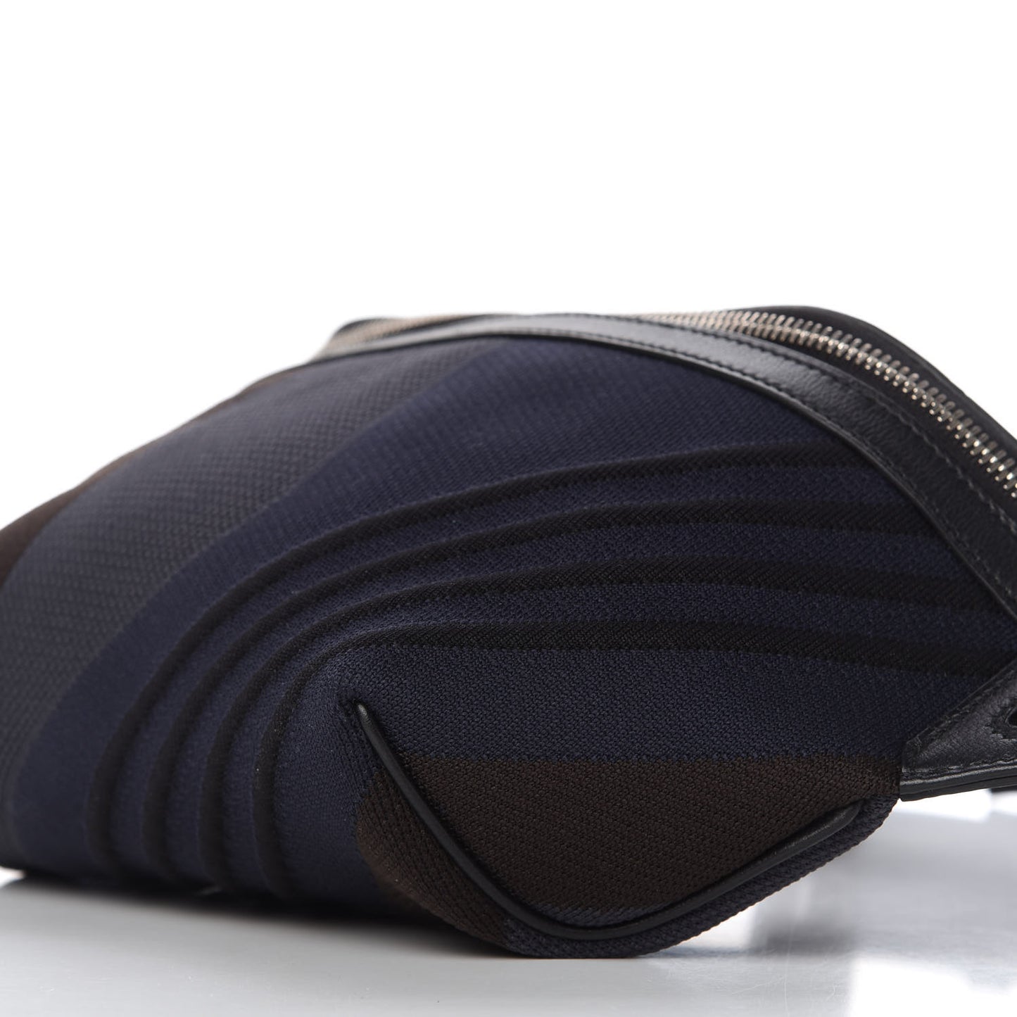 Dynamo Technical Canvas Allegretto Calfskin Cityslide Belt Bag Plomb Bleu Nuit Black