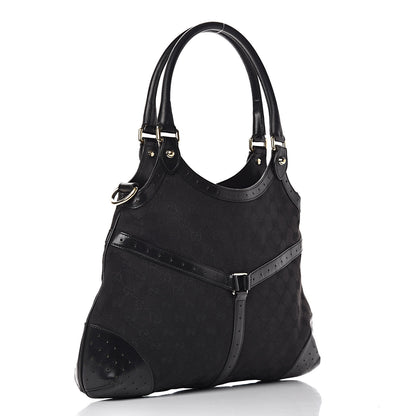 Gucci Monogram Web Reins Shoulder Bag Black 3 of 13