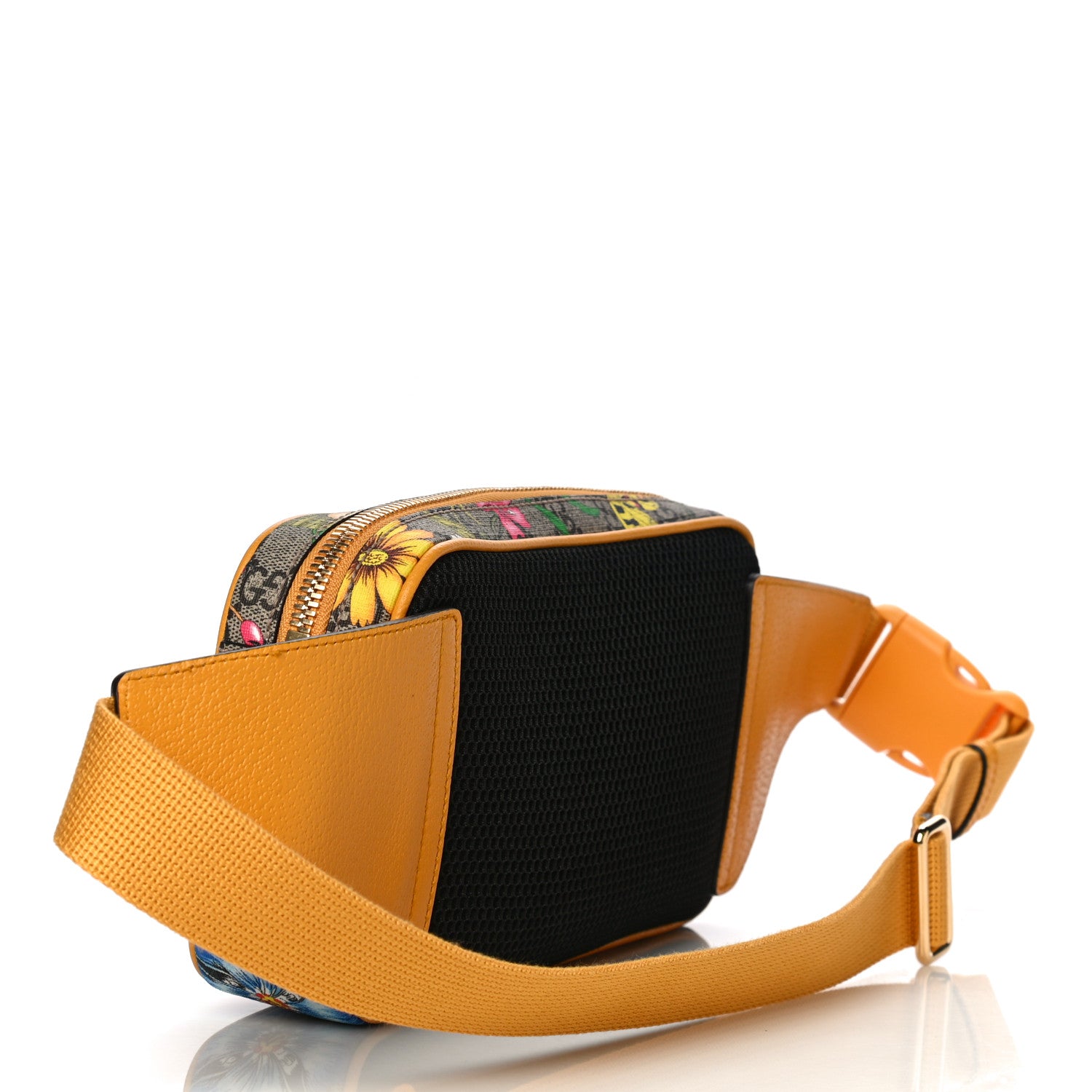 Gucci GG Supreme Monogram Flora Medium Ophidia Belt Bag Beige Multicolor Crop 3 of 11