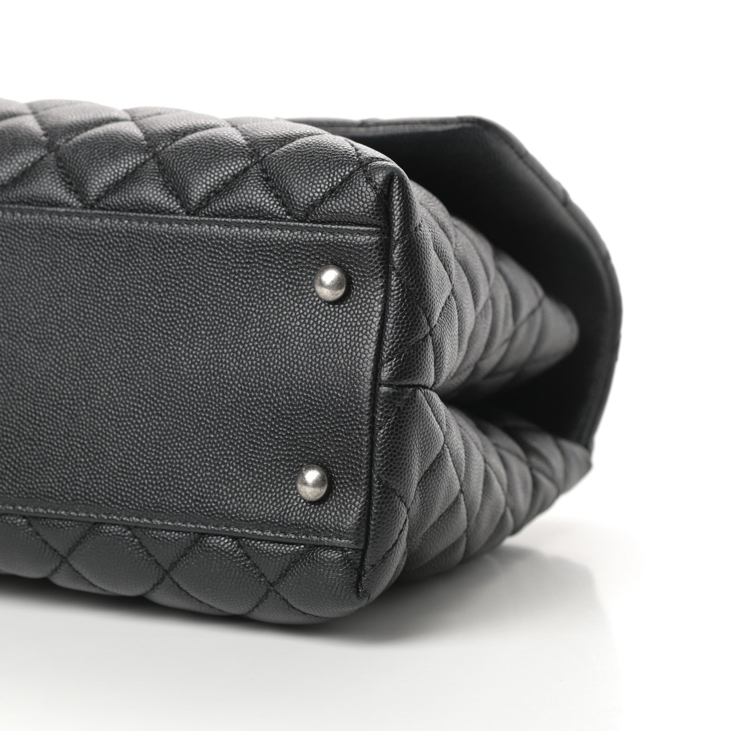 Chanel Caviar Quilted Medium Coco Handle Flap Black 10 of 11