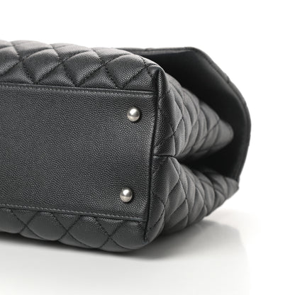 Chanel Caviar Quilted Medium Coco Handle Flap Black 10 of 11