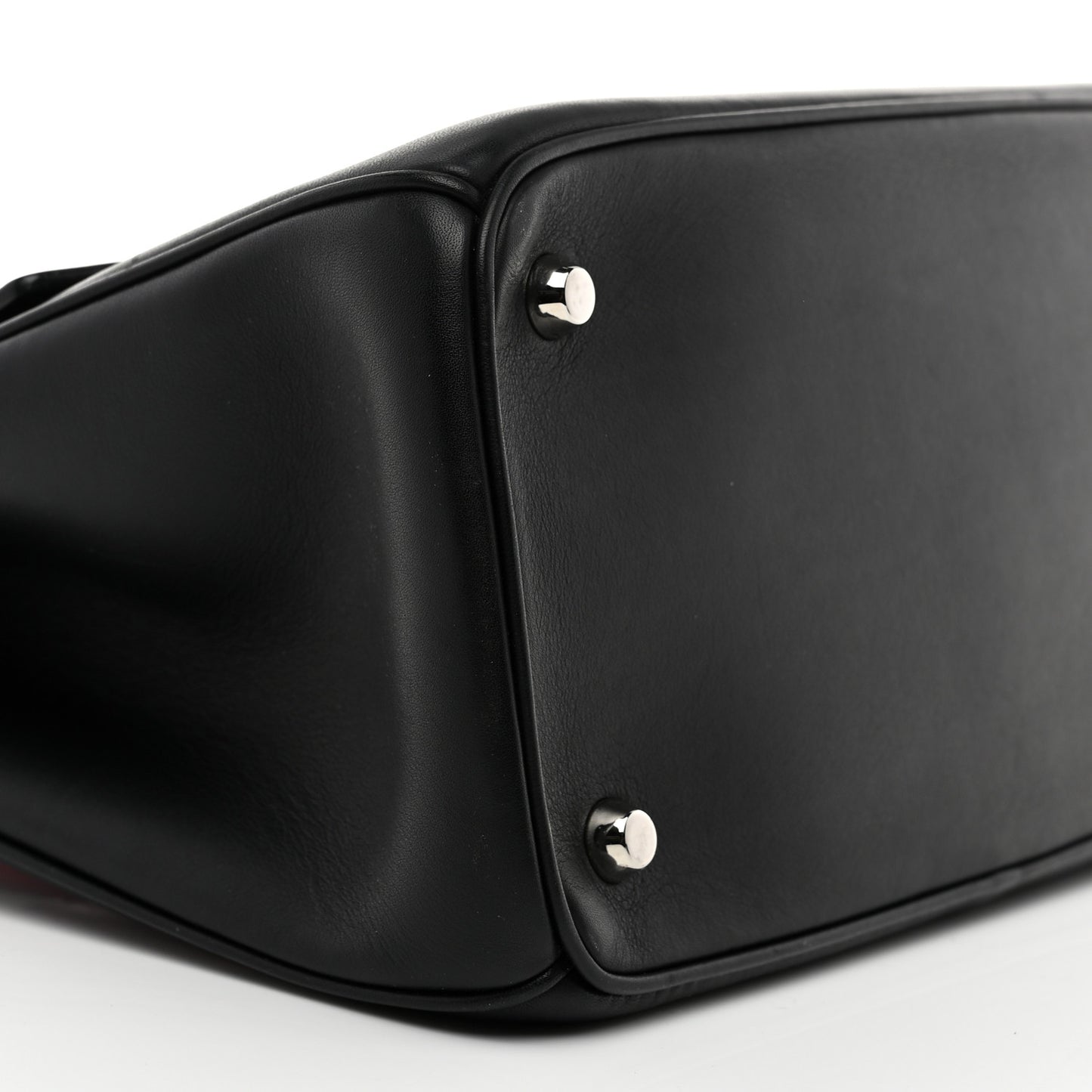 Smooth Calfskin Small Bi-Color Be Dior Flap Black Pink