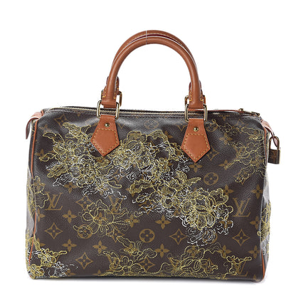 Louis Vuitton Monogram Dentelle Speedy 30 Gold 1 of 9
