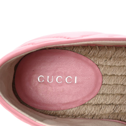 Gucci Nappa Matelasse GG Marmont Espadrilles 38.5 Wild Rose 8 of 10