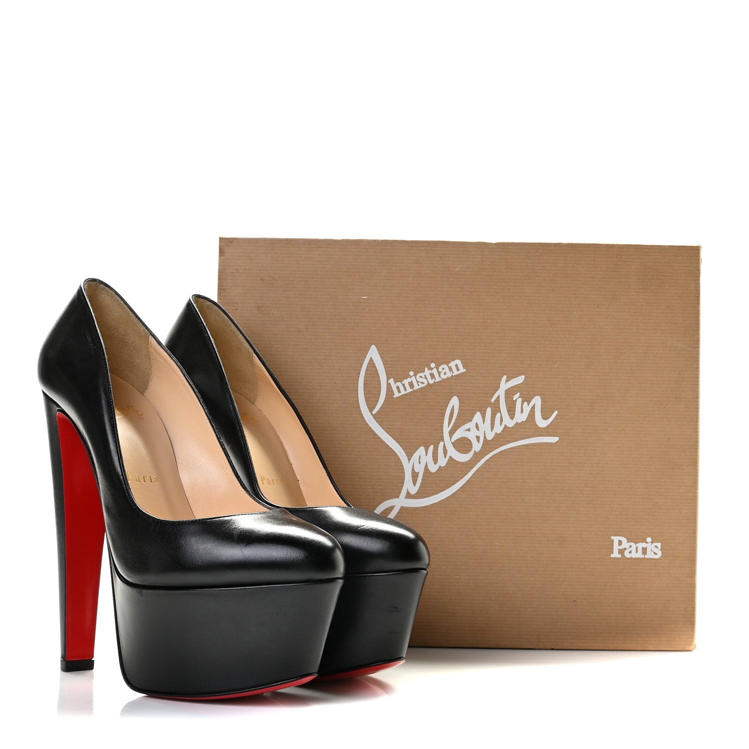 Christian Louboutin Shiny Calfskin Alta Vicky 160 Pumps 38 Black 13 of 13