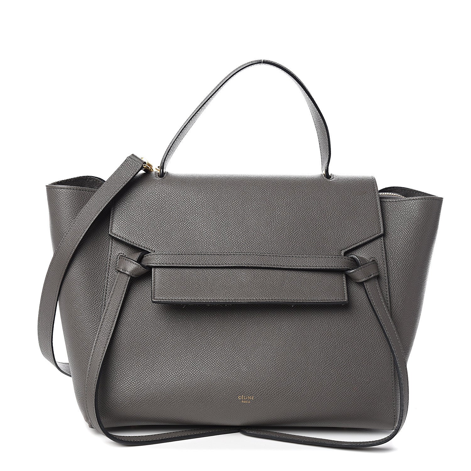 Celine Grained Calfskin Mini Belt Bag Grey 1 of 13