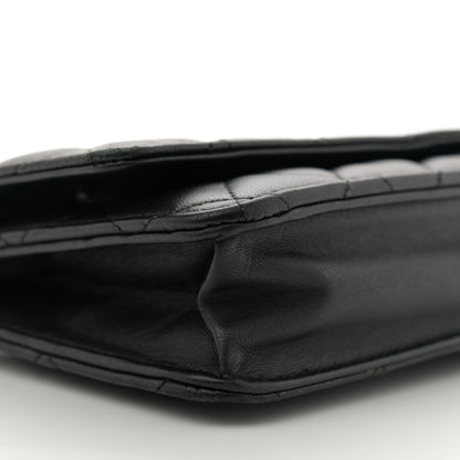 Chanel Lambskin Quilted Wallet On Chain WOC Black 9 of 14
