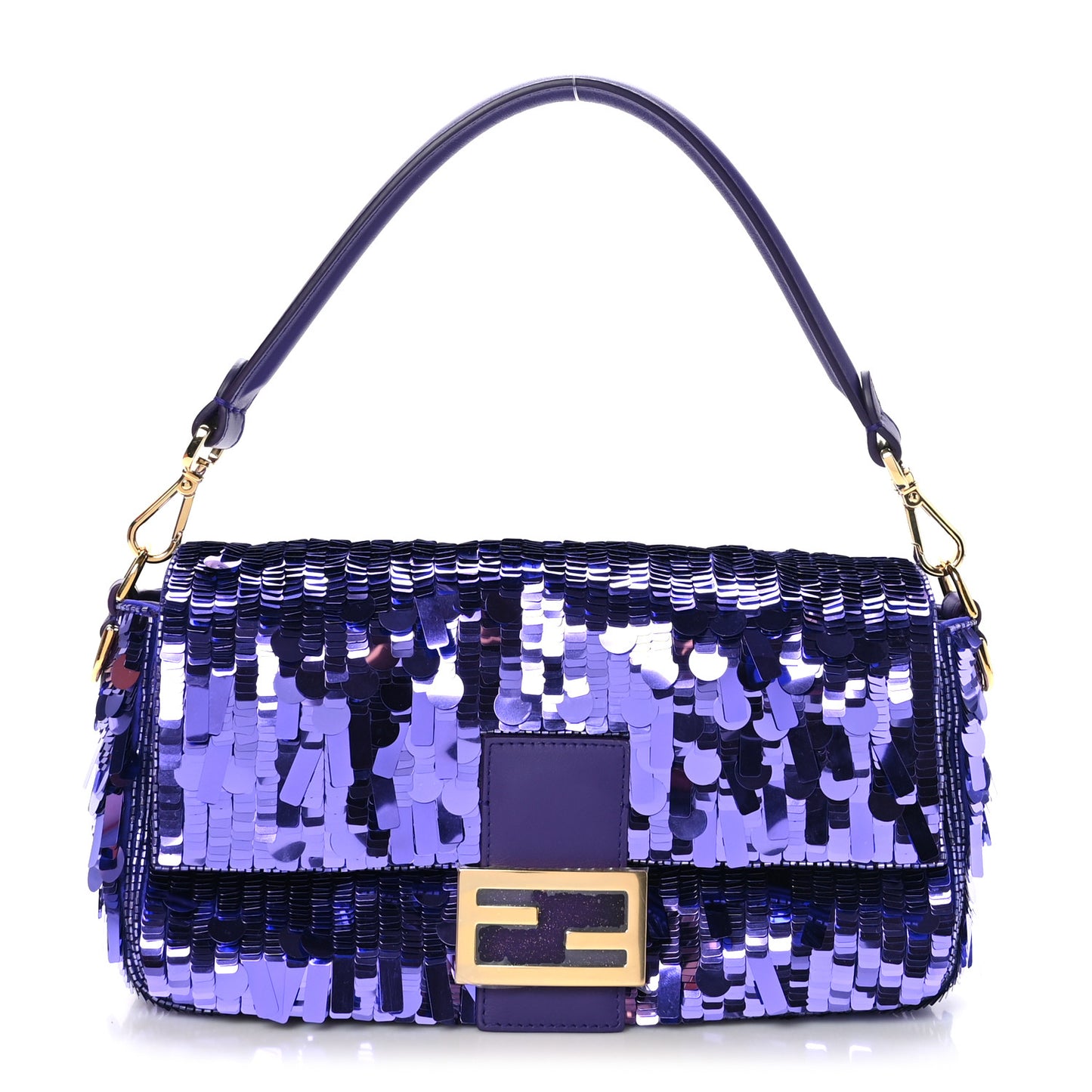 Sequin Paillettes Vitello Grace Sex and the City Baguette Viola Purple Rain
