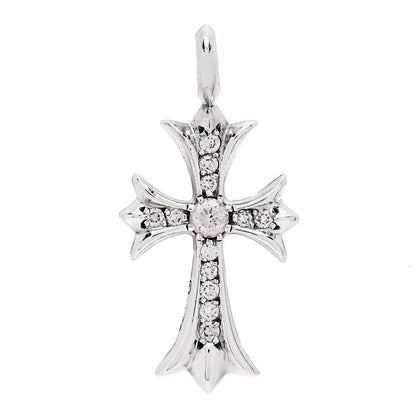 Chrome Hearts Sterling Silver Diamond CH Cross Pendant 1 of 5
