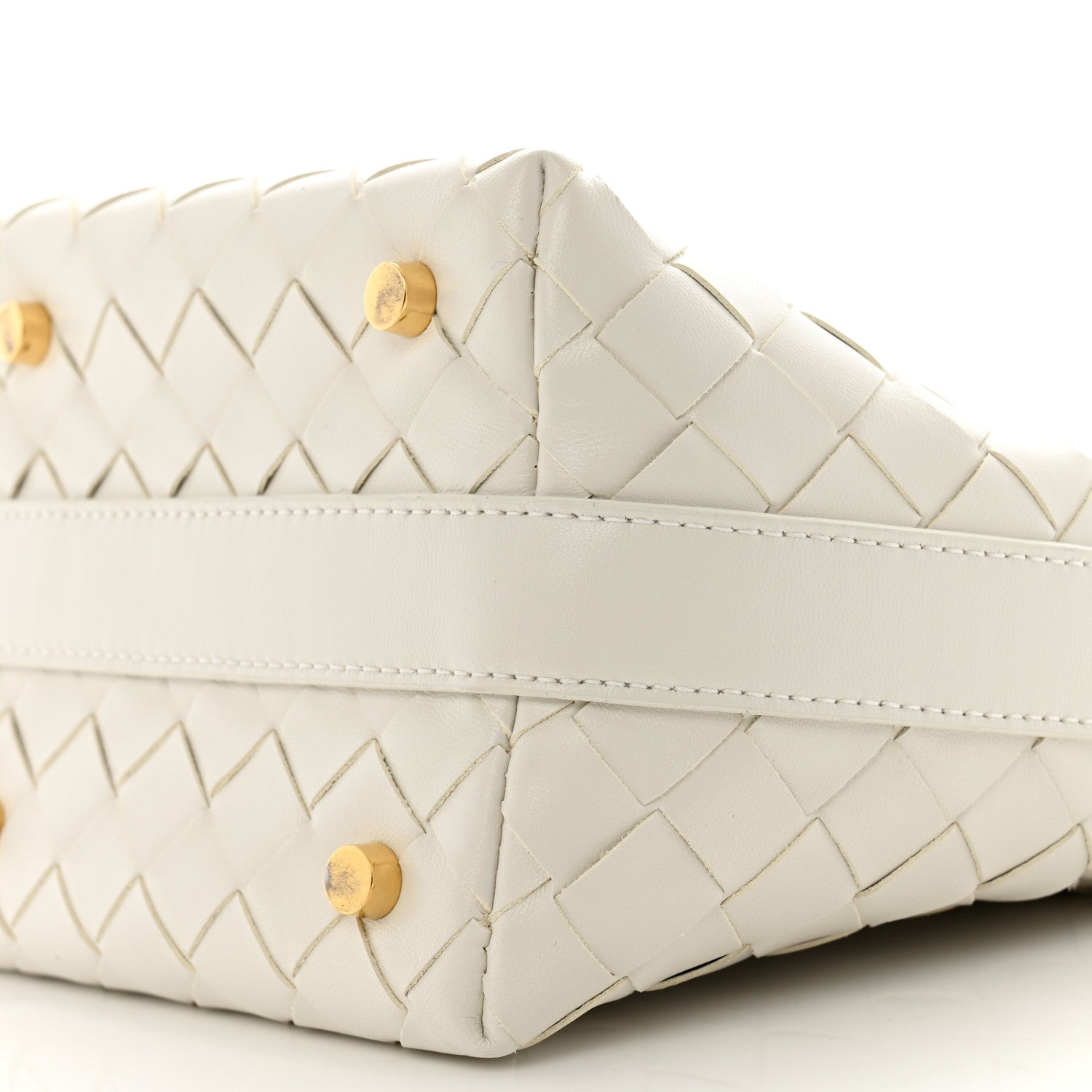 Bottega Veneta Calfskin Nappa Intrecciato Candy Wallace White 9 of 11