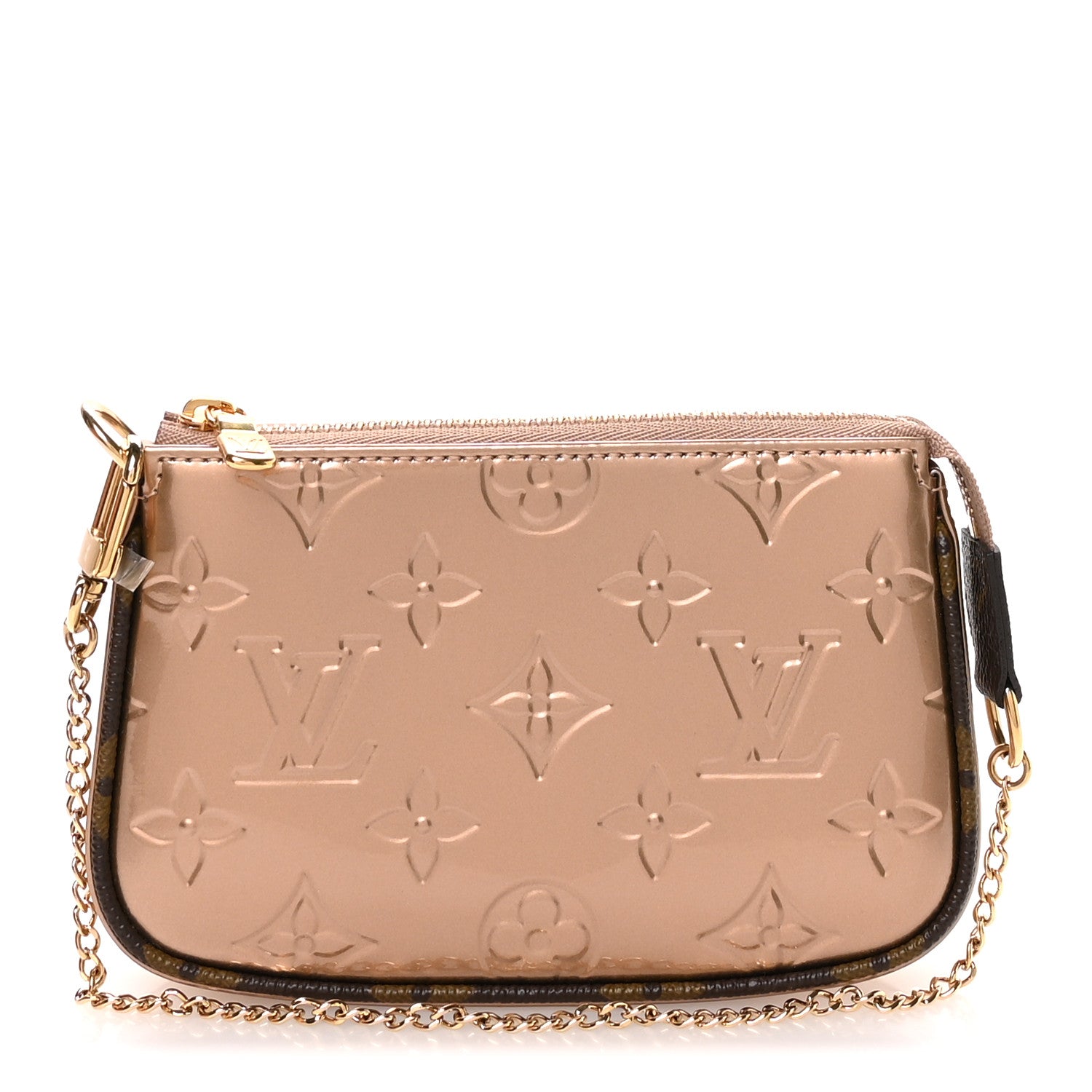 Louis Vuitton Metallic Vernis Mini Pochette Accessories Rose Gold 1 of 7