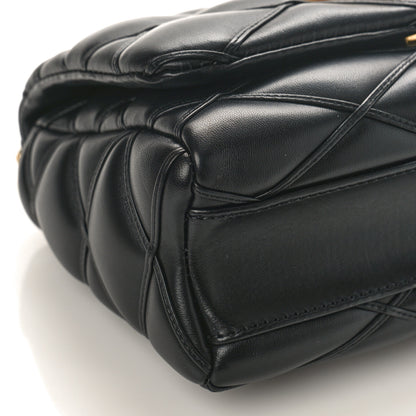 Louis Vuitton Lambskin Malletage Top Handle GO-14 MM Black 7 of 8