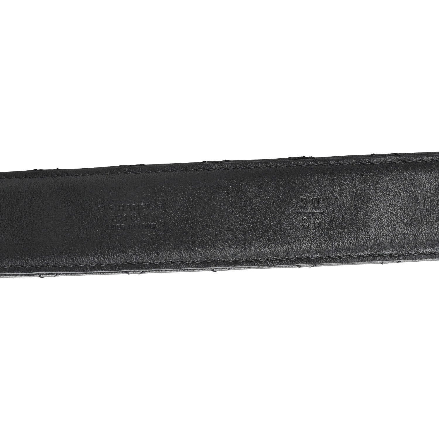 Chanel Lambskin Quilted CC Chain Belt 90 36 Black 3 of 5