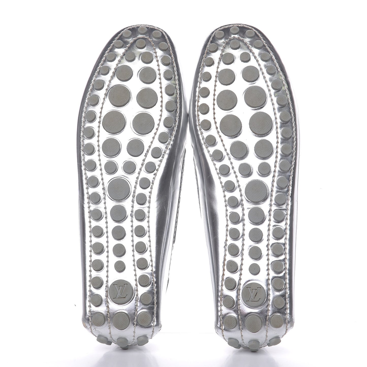 Calfskin Monogram Gloria Loafers 39 Silver
