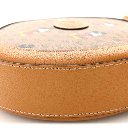 Gucci X DISNEY Mini Vintage GG Supreme Monogram Mickey Mouse Round Shoulder Bag Beige Vintage Sun Oil 10 of 10