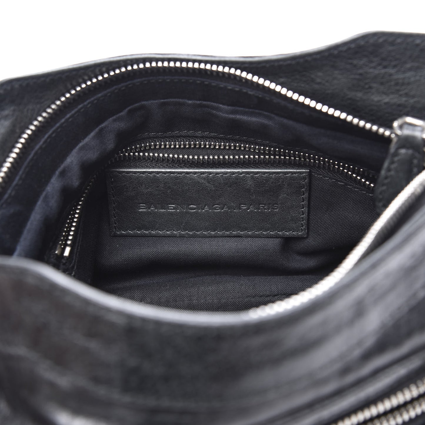 Agneau Giant 12 Silver Hardware Hip Black
