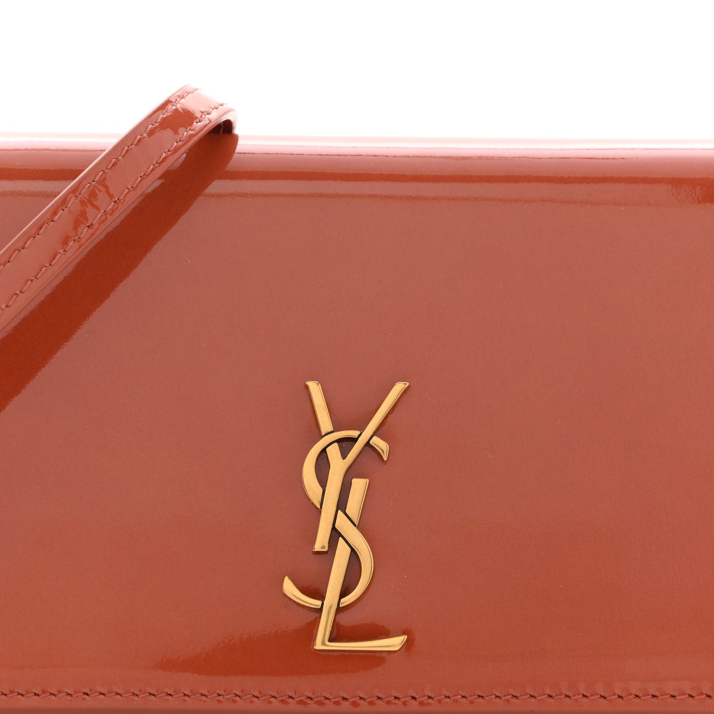 Vernice Diamond Calfskin Monogram Phone Holder Crossbody Mild Rose