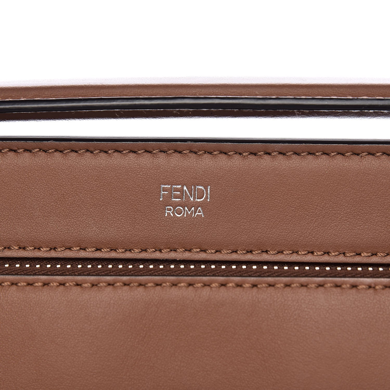Fendi Vitello Baltico Dolce DotCom Satchel Corteccia Bubblegum 8 of 16