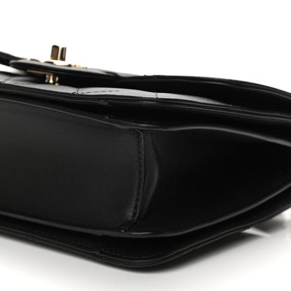 Chanel Calfskin Quilted Small Top Handle Flap Black 10 of 11
