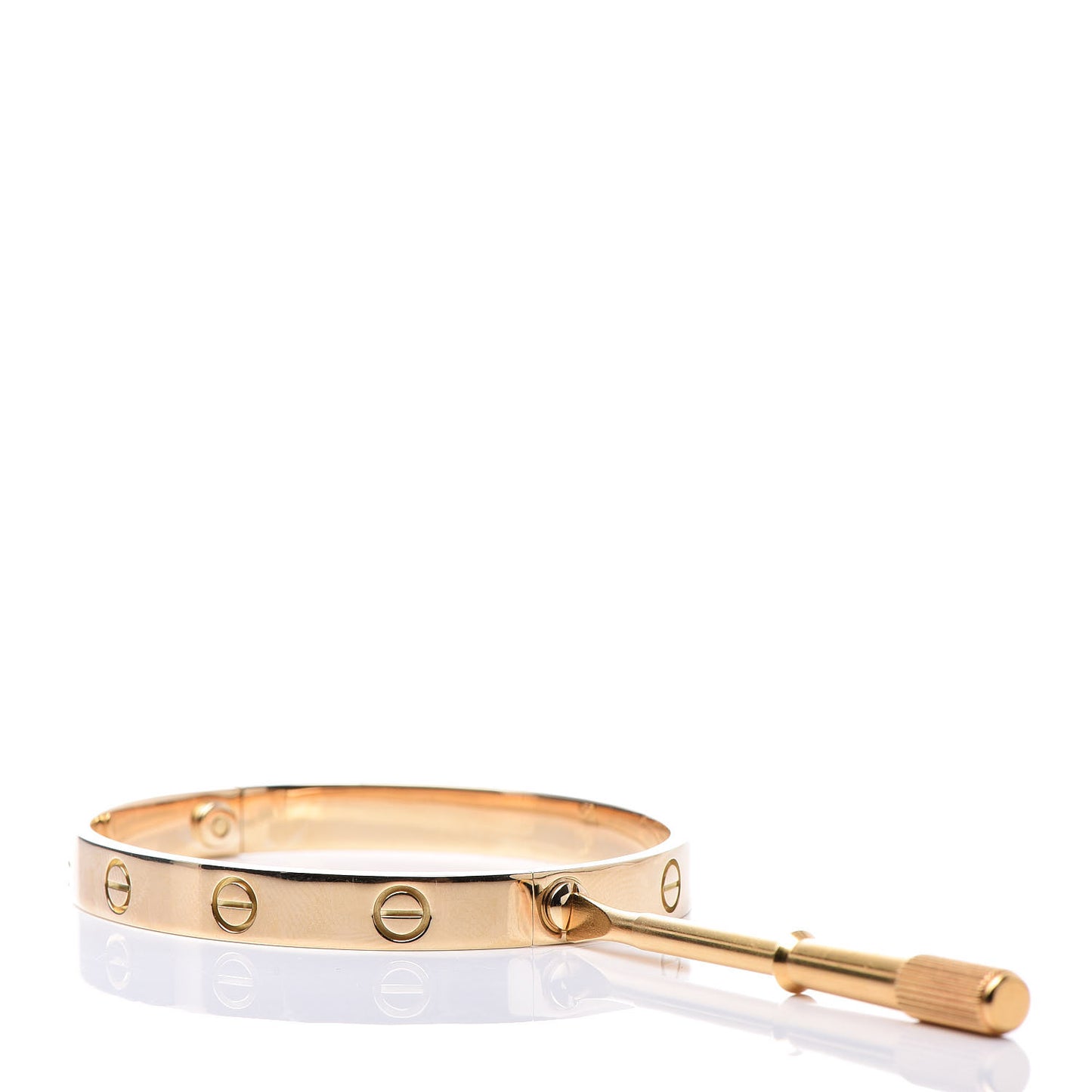 18K Yellow Gold LOVE Bracelet 17