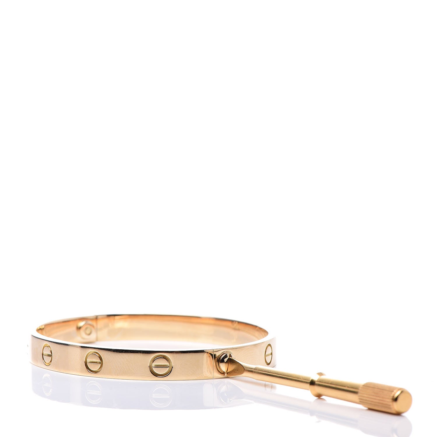 Cartier 18K Yellow Gold LOVE Bracelet 17 4 of 5