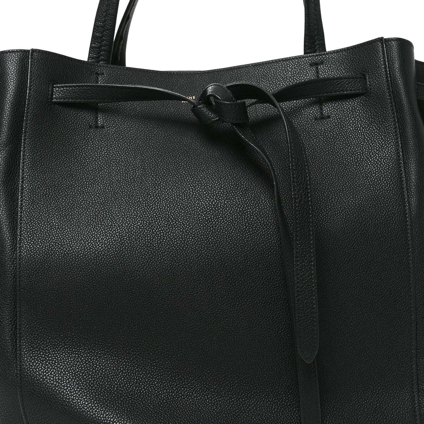 Soft Grained Calfskin Medium Belt Cabas Phantom Black