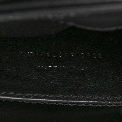 Saint Laurent Calfskin Y Quilted Monogram Small Loulou Chain Satchel Black 8 of 12