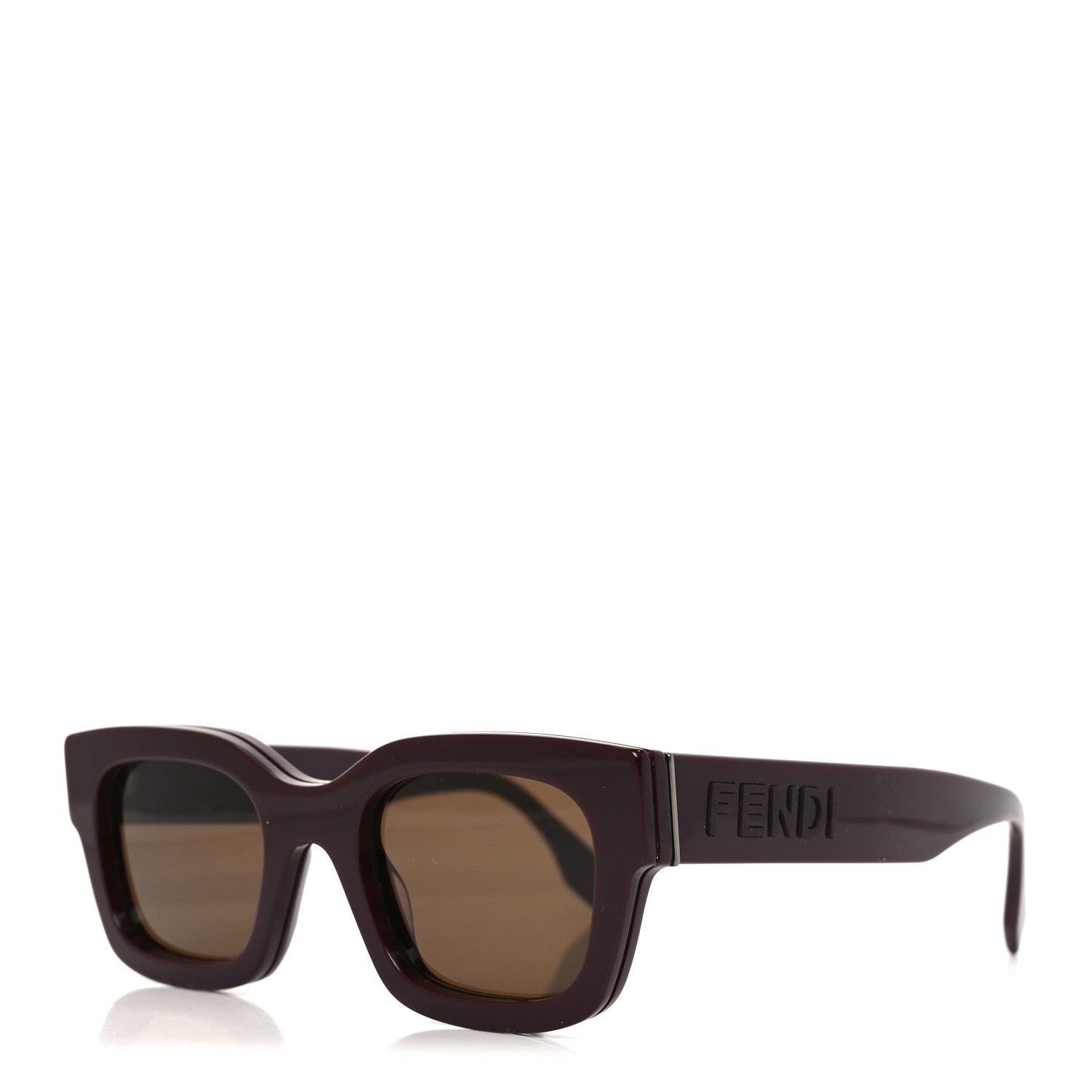 Fendi Acetate Fendi Square Sunglasses FE40119I Burgundy 1839327