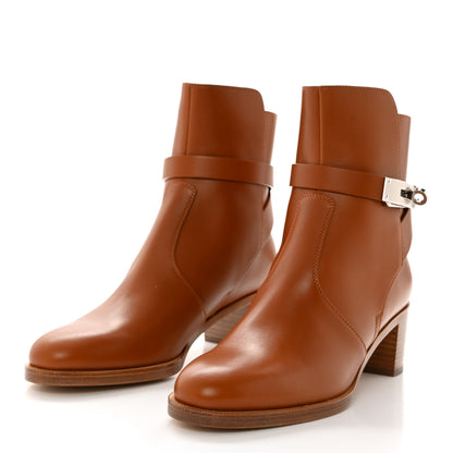 Hermes Calfskin Frenchie 50 Ankle Boots 36 Naturel 3 of 9