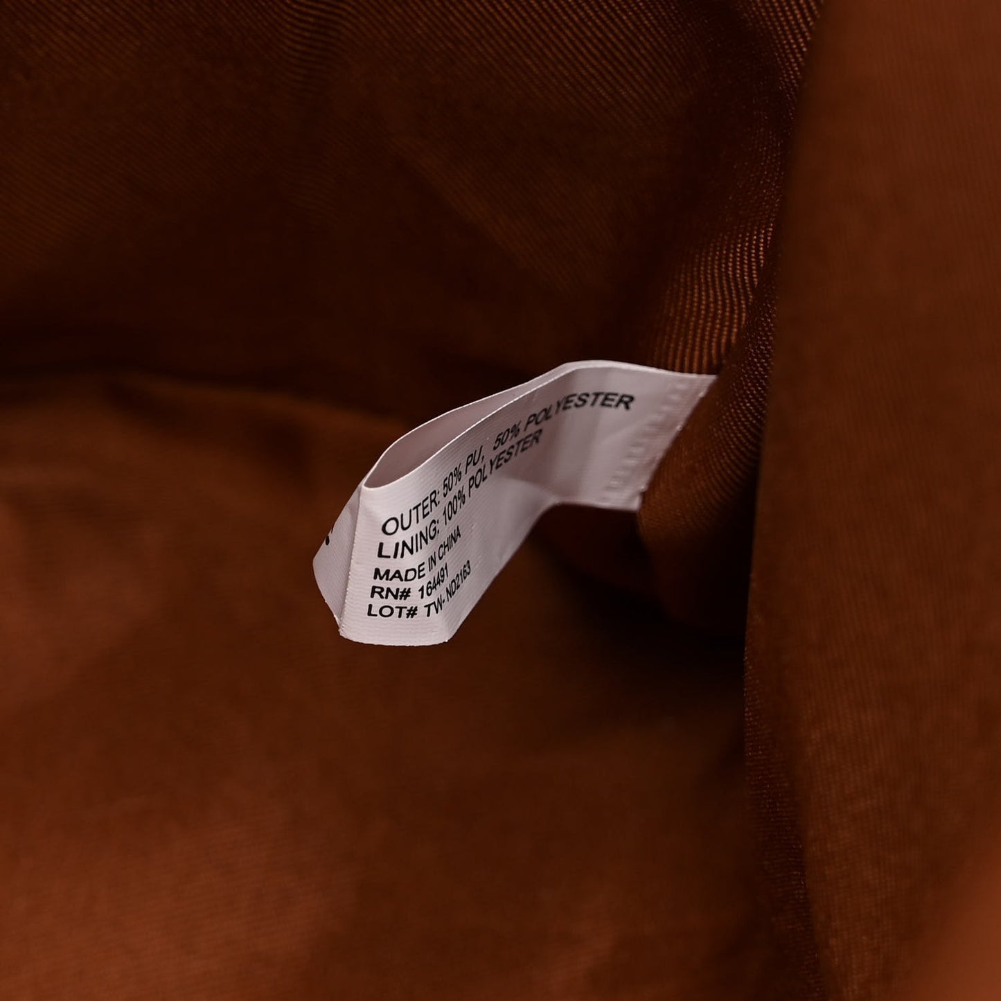 Vegan Leather Medium Shopping Bag Tan