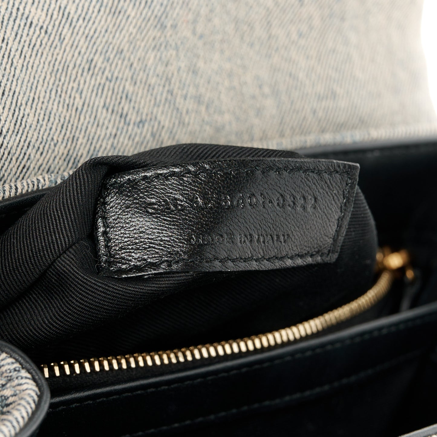 Denim Y Quilted Monogram Toy Loulou Crossbody Bag Grey