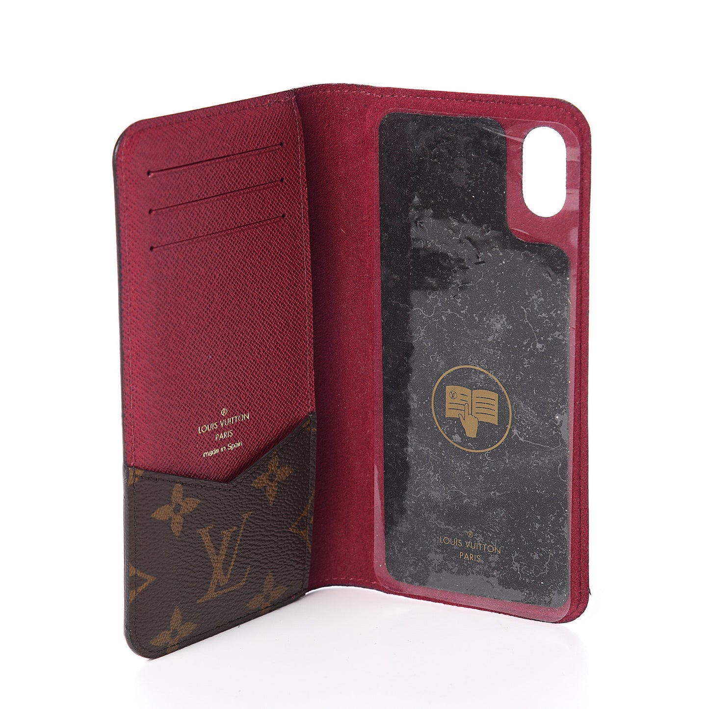 Monogram iPhone XS Max Folio Case Fuchsia