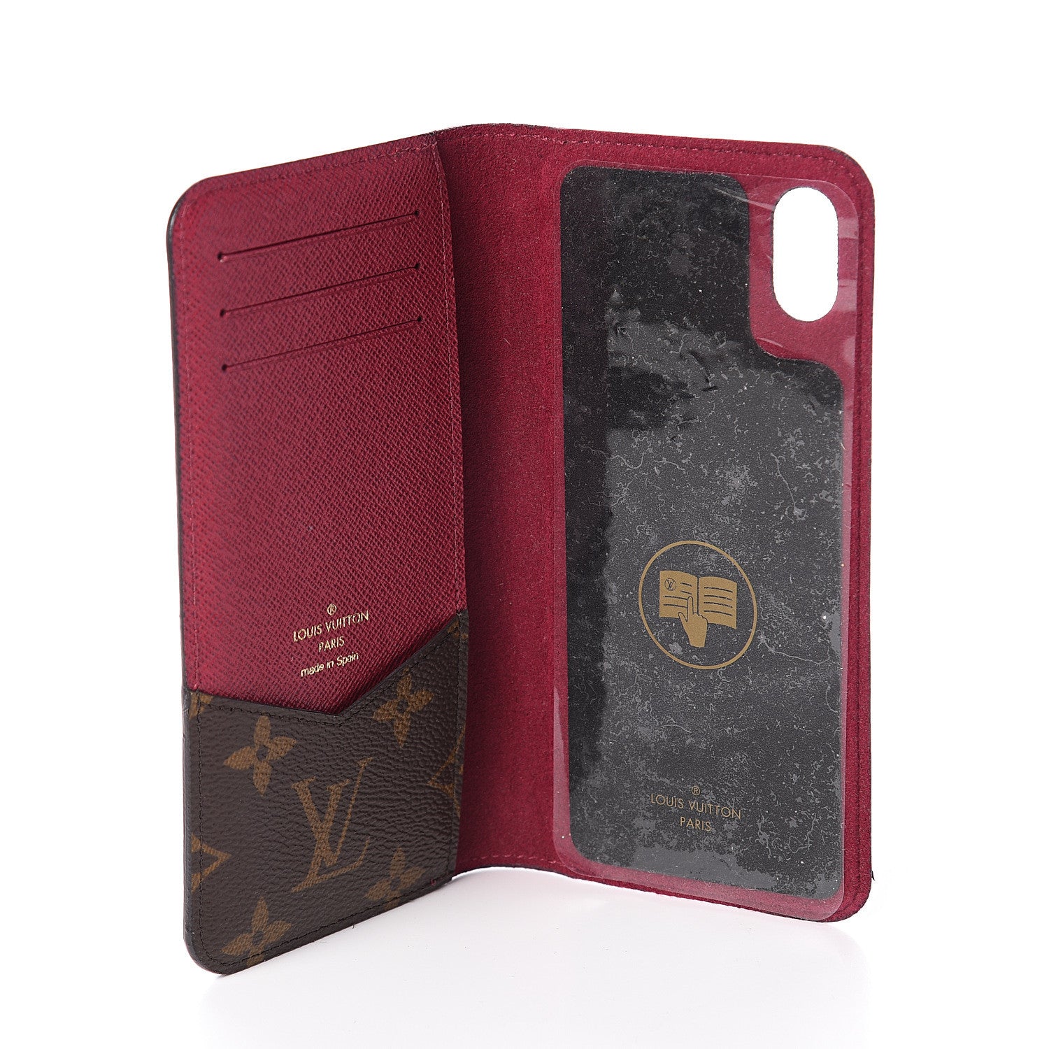 Louis Vuitton Monogram iPhone XS Max Folio Case Fuchsia 4 of 5