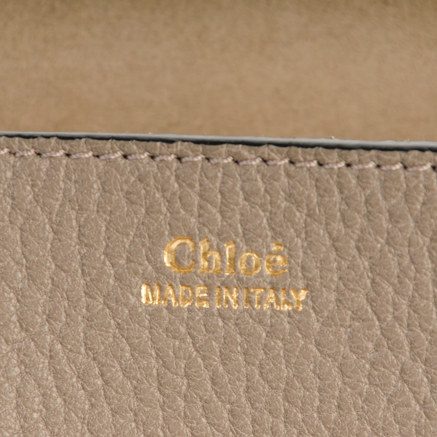 Grained Lambskin Drew Shoulder Bag Motty Grey