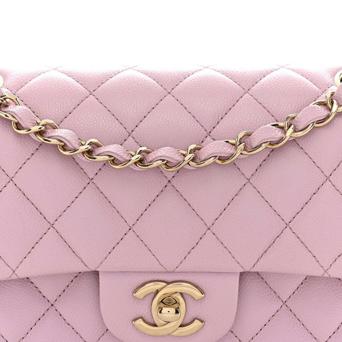 Chanel Caviar Quilted Small Double Flap Pink 8 of 11
