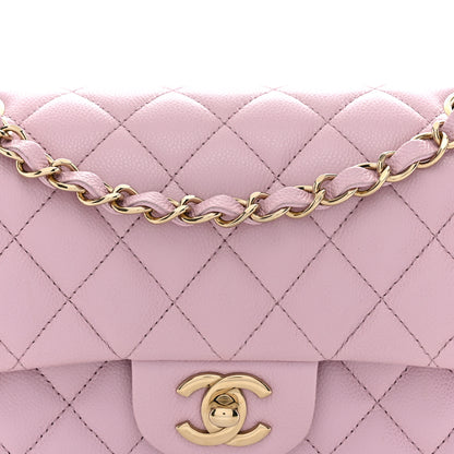 Chanel Caviar Quilted Small Double Flap Pink 8 of 11