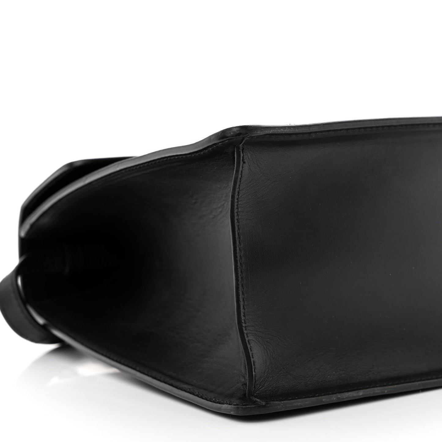 Calfskin Medium Sylvie Top Handle Bag Black