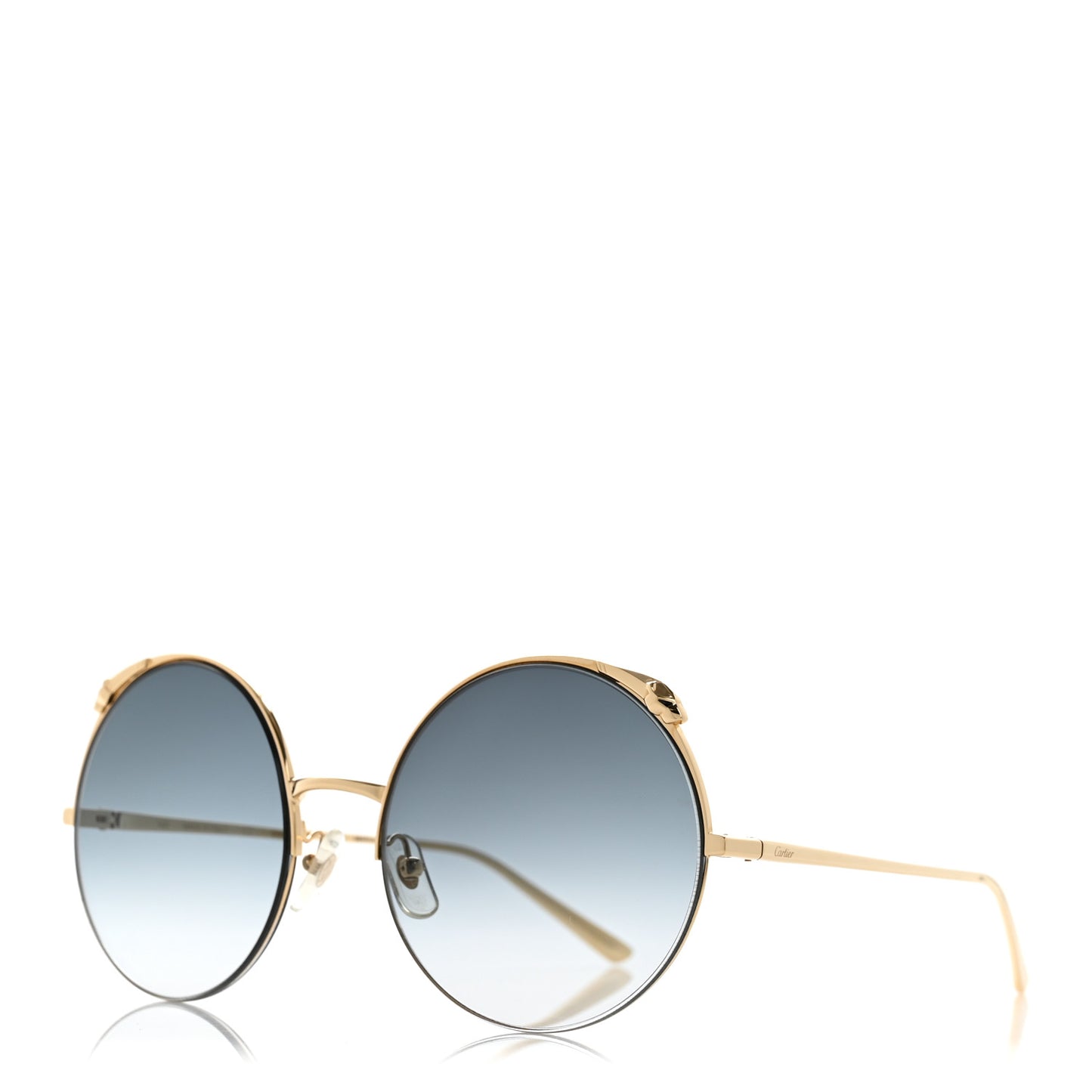 Panthere De Cartier Round Sunglasses CT0149S Gold