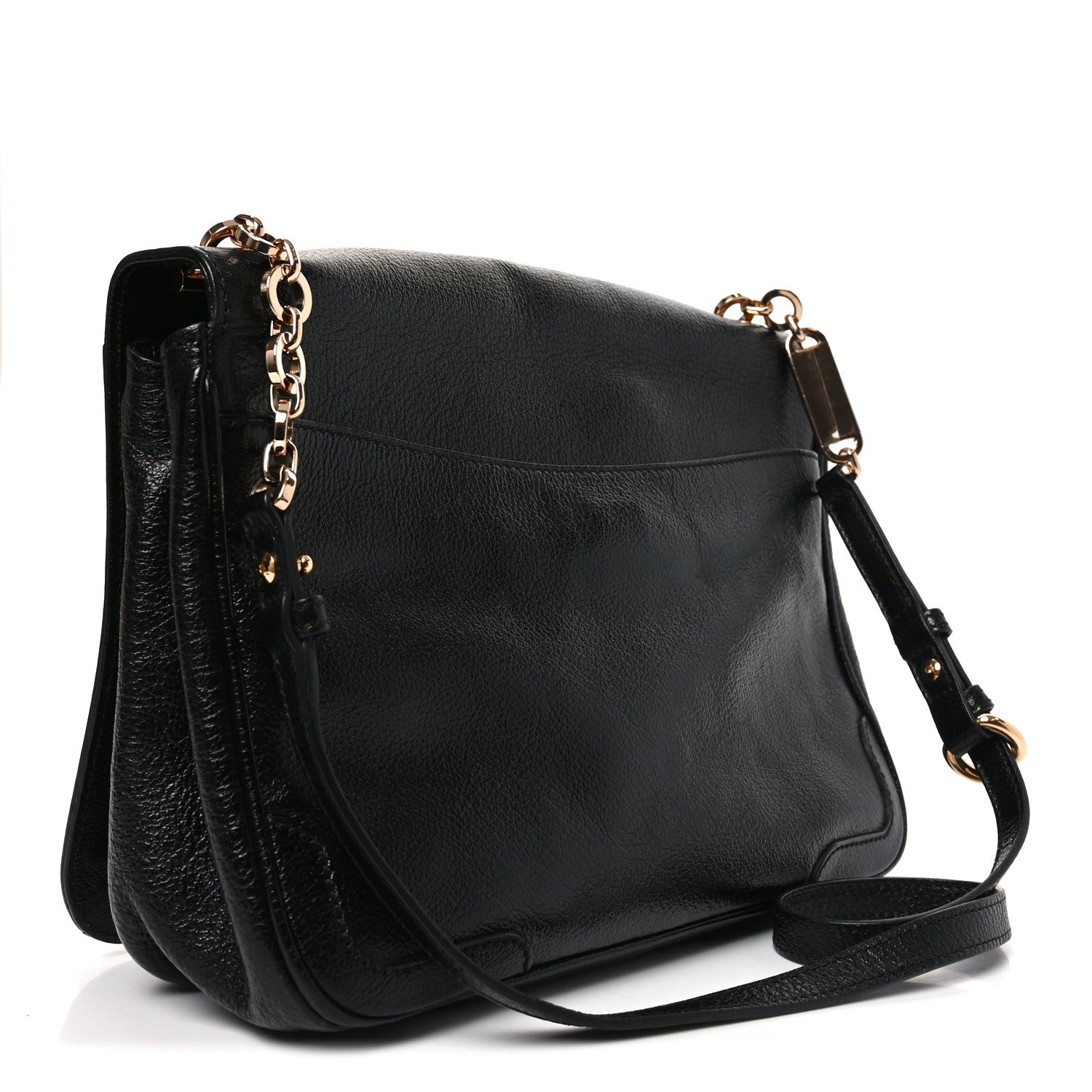 Salvatore Ferragamo Buffalo Gancini Shoulder Bag Black 3 of 9