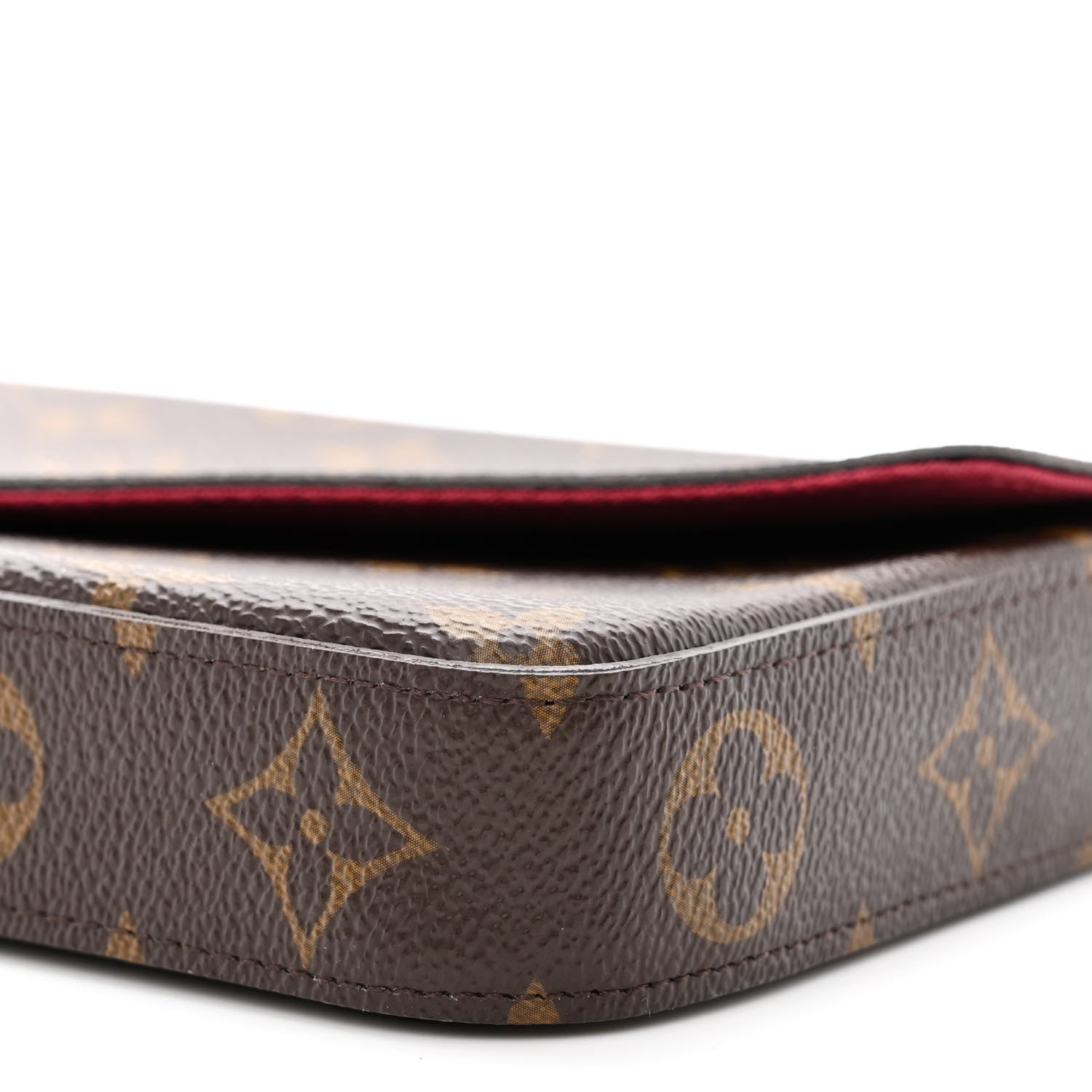 Louis Vuitton Monogram Pochette Felicie Chain Wallet Fuchsia 13 of 13