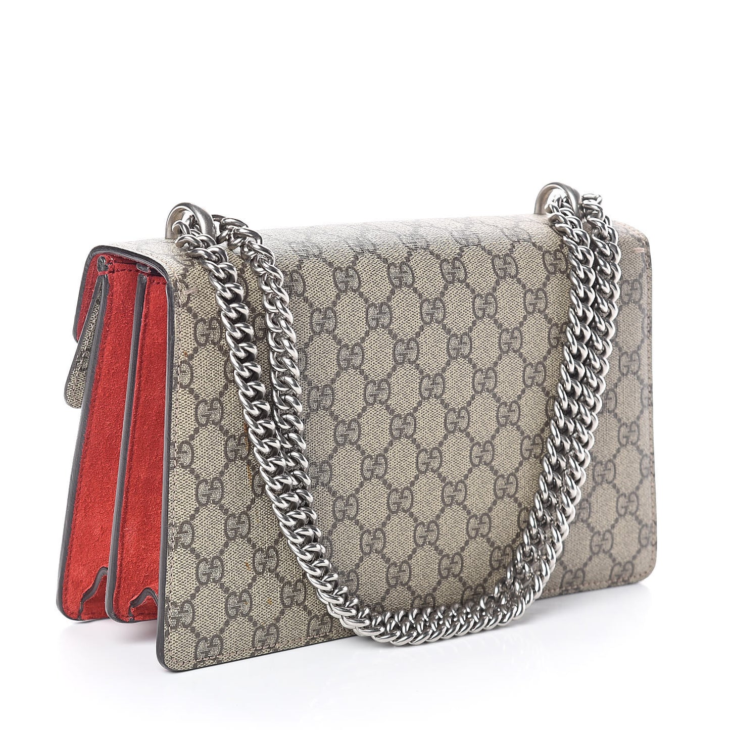GG Supreme Monogram Small Dionysus Shoulder Bag Red