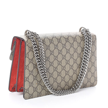 Gucci GG Supreme Monogram Small Dionysus Shoulder Bag Red 3 of 10
