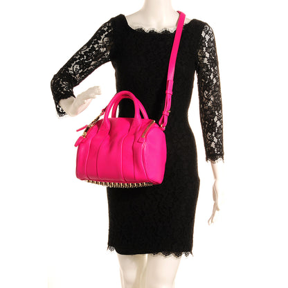 Alexander Wang Pebbled Lambskin Rockie Flamingo with Pale Gold Hardware 2 of 6