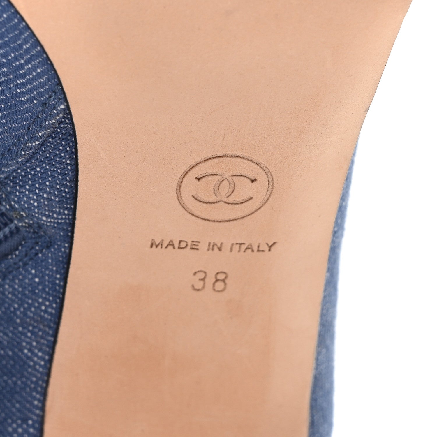 Chanel Denim Grosgrain Cap Toe Short Boots 38 Blue 7 of 10